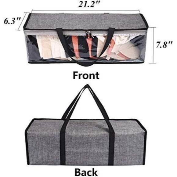2 cases Hat Organizer Storage Baseball Cap Holder 21.2”L x 6.3”W x 8”H(Gray) NEW - Picture 3 of 8
